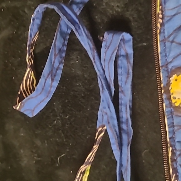 Vibrant Blue Floral Shoulder Bag From NIGERIA like New - Picture 6 of 6